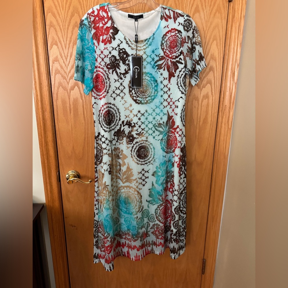 Ativa Multicolor Floral Midi Dress